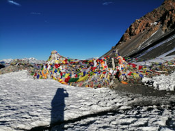 A brutally cold pass, a quick picture and over I went.        28°47'37